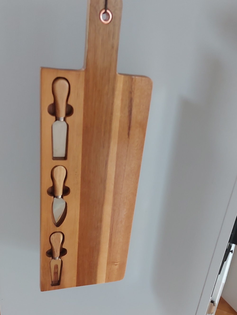 Large 22" Wood Charcuterie Board Set with 3 Tools Spreader Knife Fork